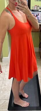 Susana Monaco Red racerback dress small NWT casual resort vacation summer beachy